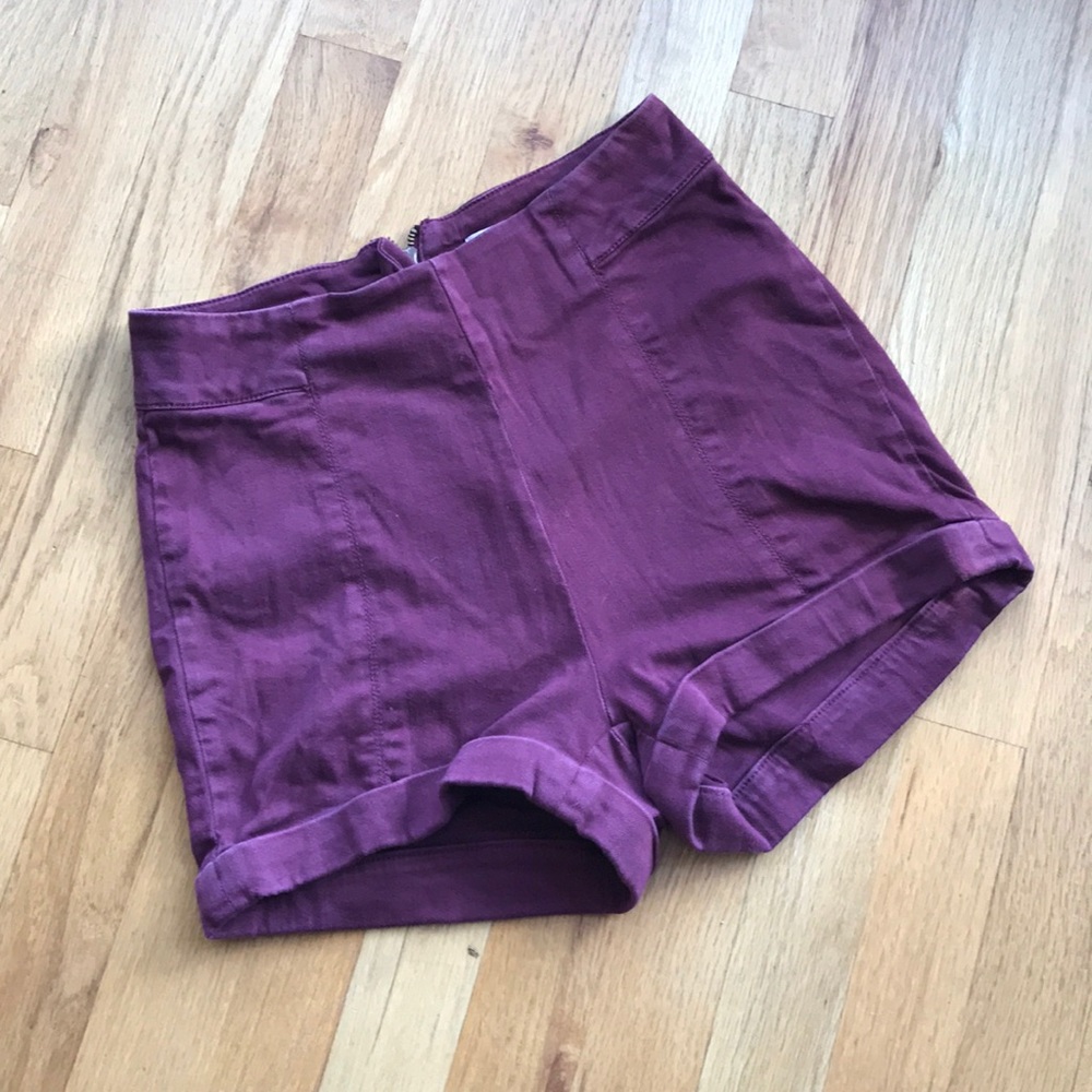 cooperative high-waisted denim shorts